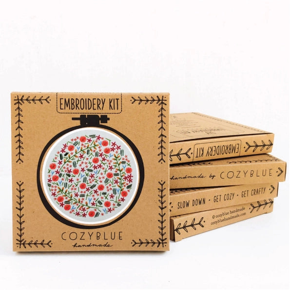 Cozyblue Handmade Embroidery Kit - Wildflower Meadow