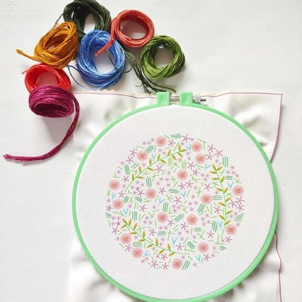 Cozyblue Handmade Embroidery Kit - Wildflower Meadow