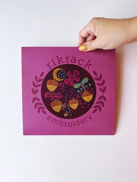 Rikrack Embroidery Kit - Acorns