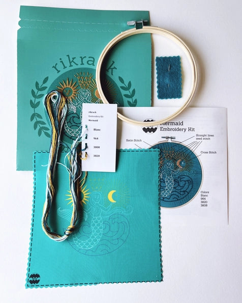 Rikrack Embroidery Kit - Mermaid