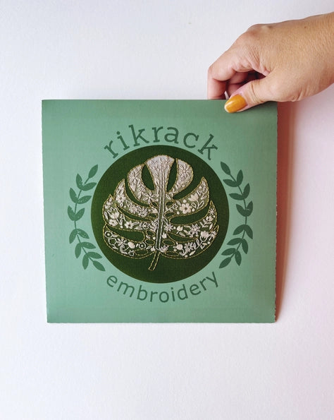 Rikrack Embroidery Kit - Monstera