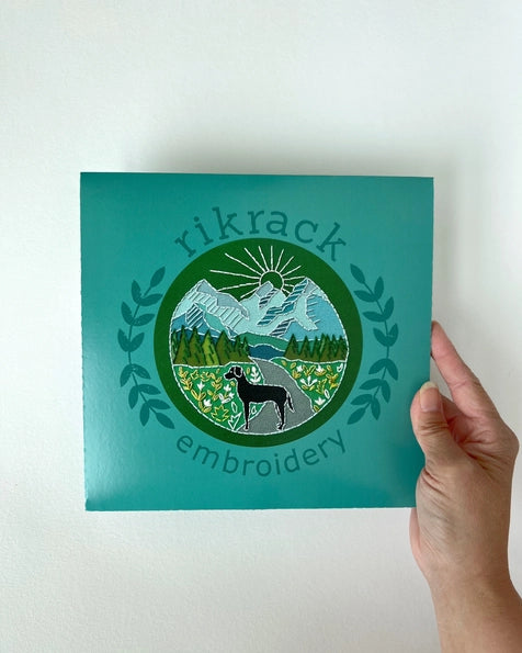 Rikrack Embroidery Kit - Trail Dog