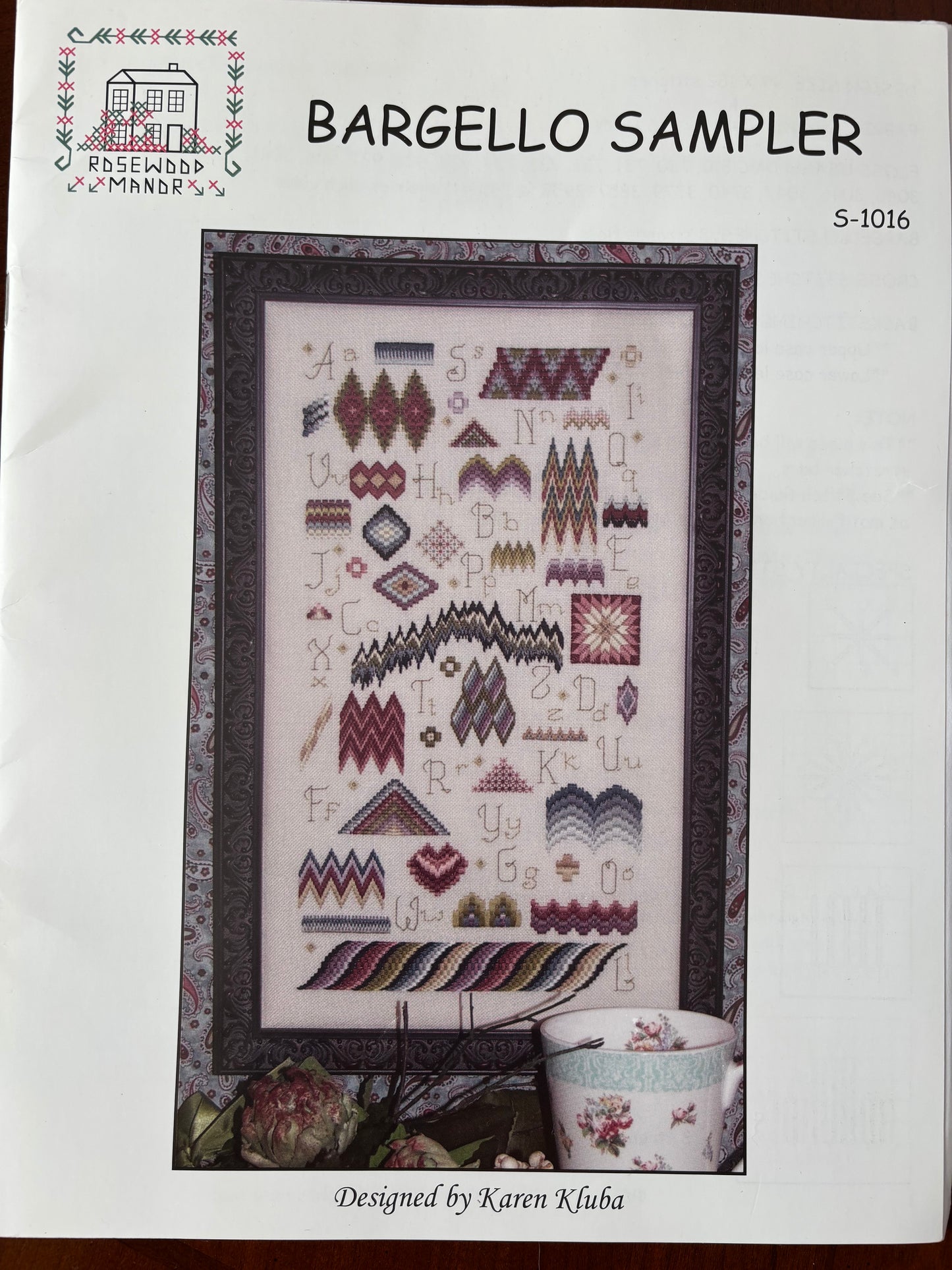 Rosewood Manor - Bargello Sampler with Linen S-1016