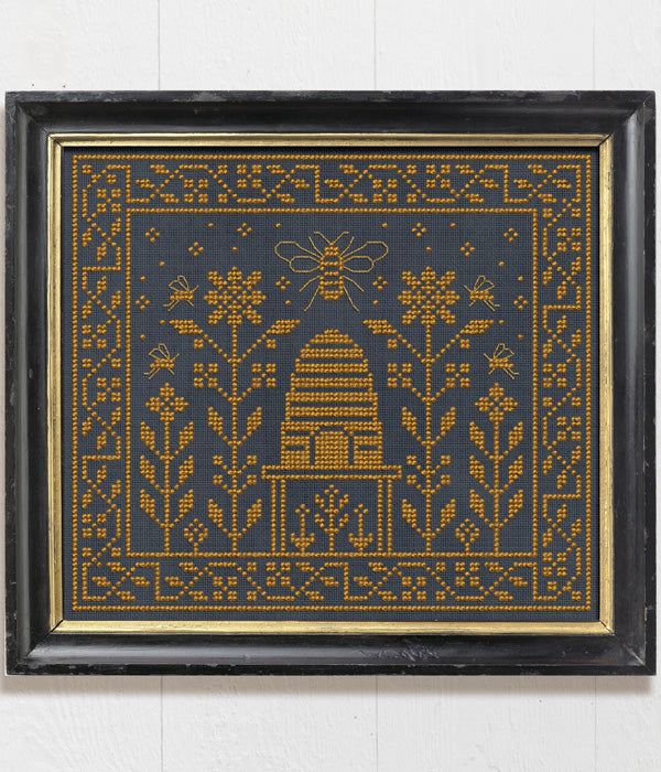 Modern Folk Embroidery -  A Beekeeper's Pincushion