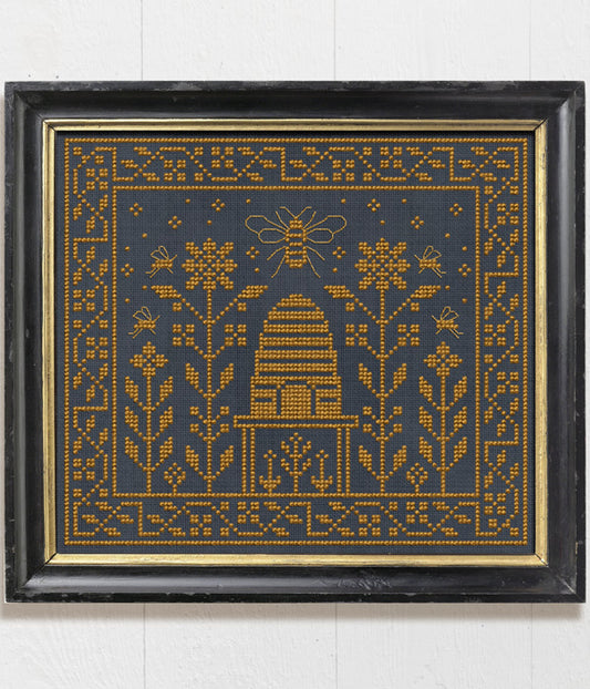Modern Folk Embroidery -  A Beekeeper's Pincushion