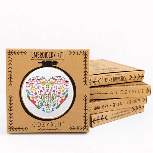 Cozyblue Handmade Embroidery Kit - Full Heart