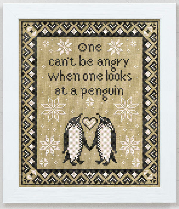 Modern Folk Embroidery -  Ruskin's Penguins
