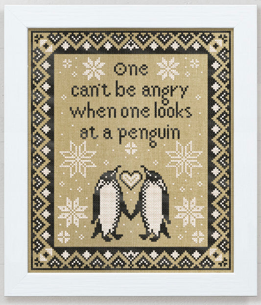 Modern Folk Embroidery -  Ruskin's Penguins