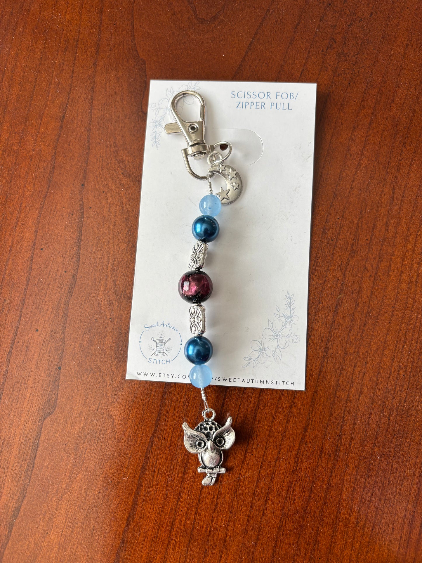 Sweet Autumn Scissor Fob - Night Owl
