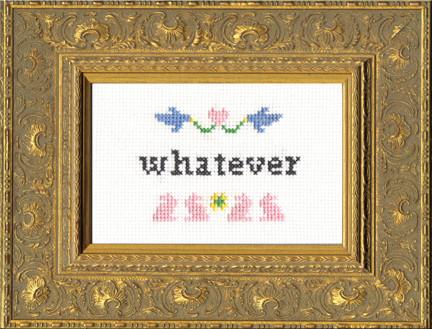 Subversive Cross Stitch Kit - Whatever