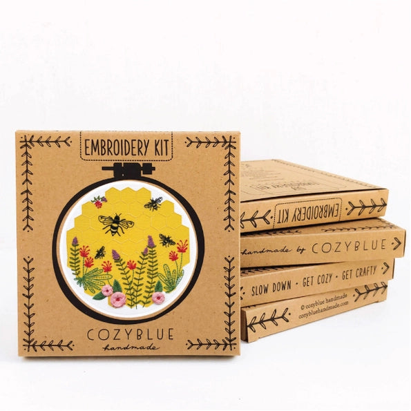 Cozyblue Handmade Embroidery Kit - Bee Lovely