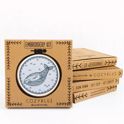 Cozyblue Handmade Embroidery Kit - Whale of a Time