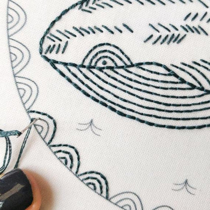 Cozyblue Handmade Embroidery Kit - Whale of a Time