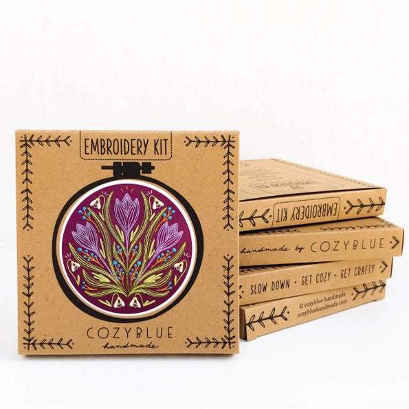 Cozyblue Handmade Embroidery Kit - Early Bloomer