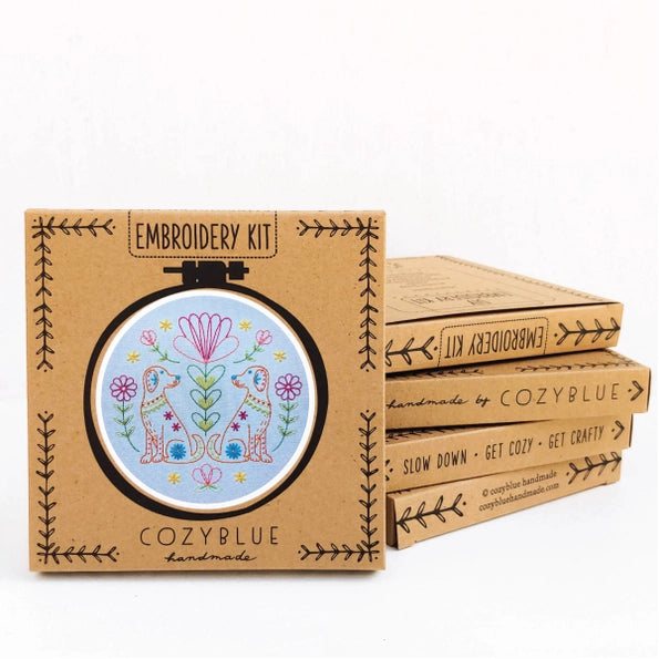 Cozyblue Handmade Embroidery Kit - Folk Tails