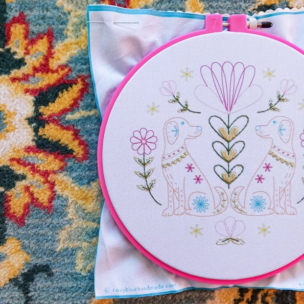 Cozyblue Handmade Embroidery Kit - Folk Tails