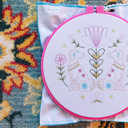 Cozyblue Handmade Embroidery Kit - Folk Tails