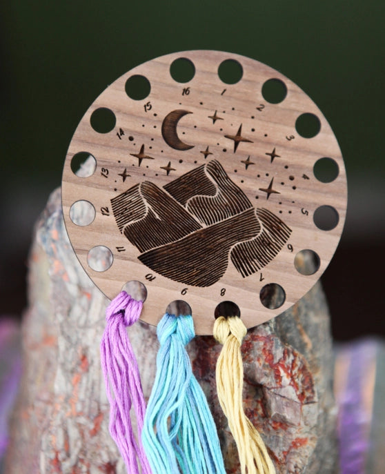 Sunrise Grove Floss Organizer - Lunar (Walnut)