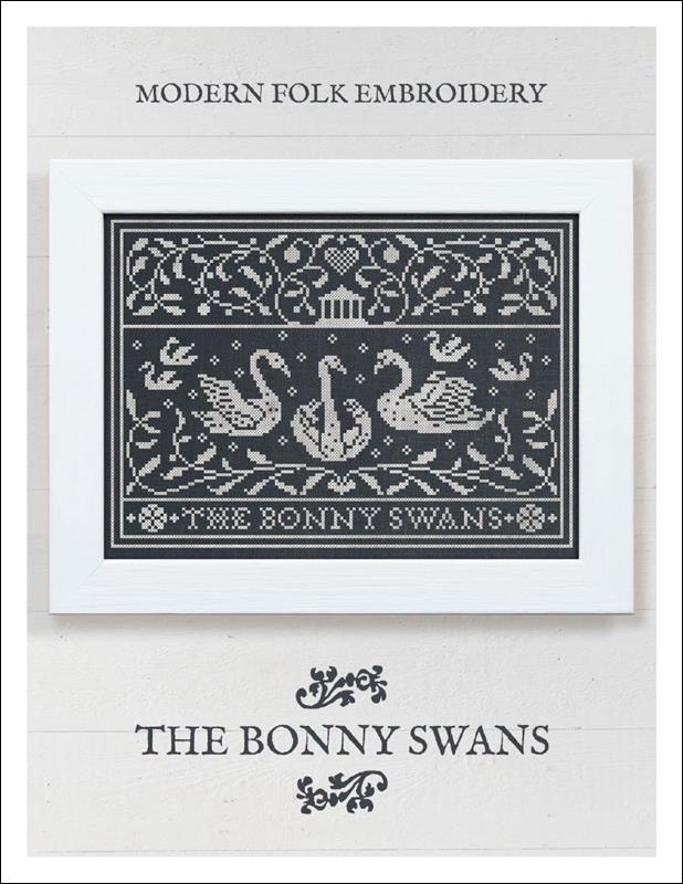 Modern Folk Embroidery - The Bonny Swans