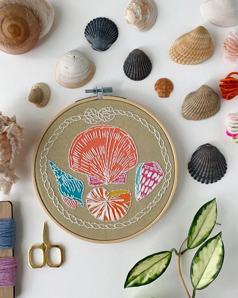 Rikrack Embroidery Kit - Shells